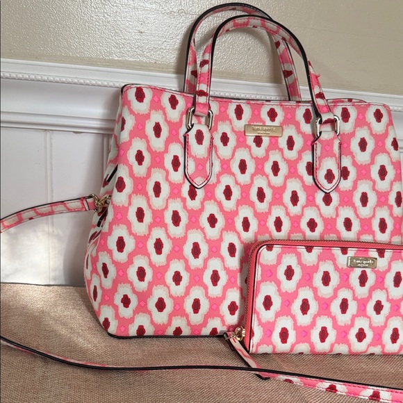 Kate Spade Evangelie Laurel Way Posey satchel and matching wallet set MRSP$548 - Picture 4 of 12